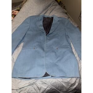 Vtg Panatela Levi's Western Denim Sport Coat Size 44R 70s Country